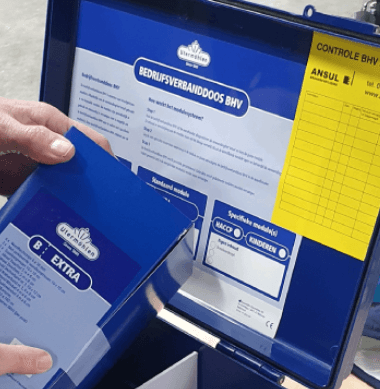 Onderhoud en controle van EHBO verbandmiddelen door ANSUL