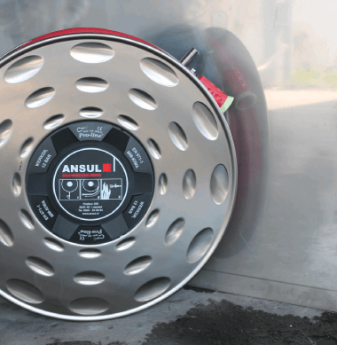 Brandslanghaspel specials RVS uitvoering ANSUL