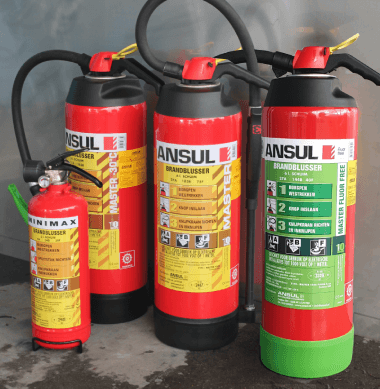 Frituur vet fluorvrij brandblussers