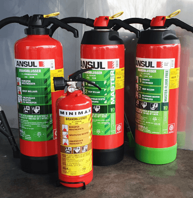 ANSUL Schuim brandblussers familie