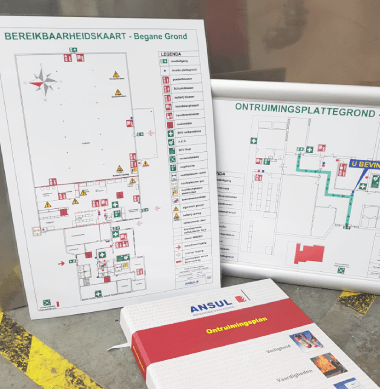 ANSUL Ontruimingsplan en plattegronden